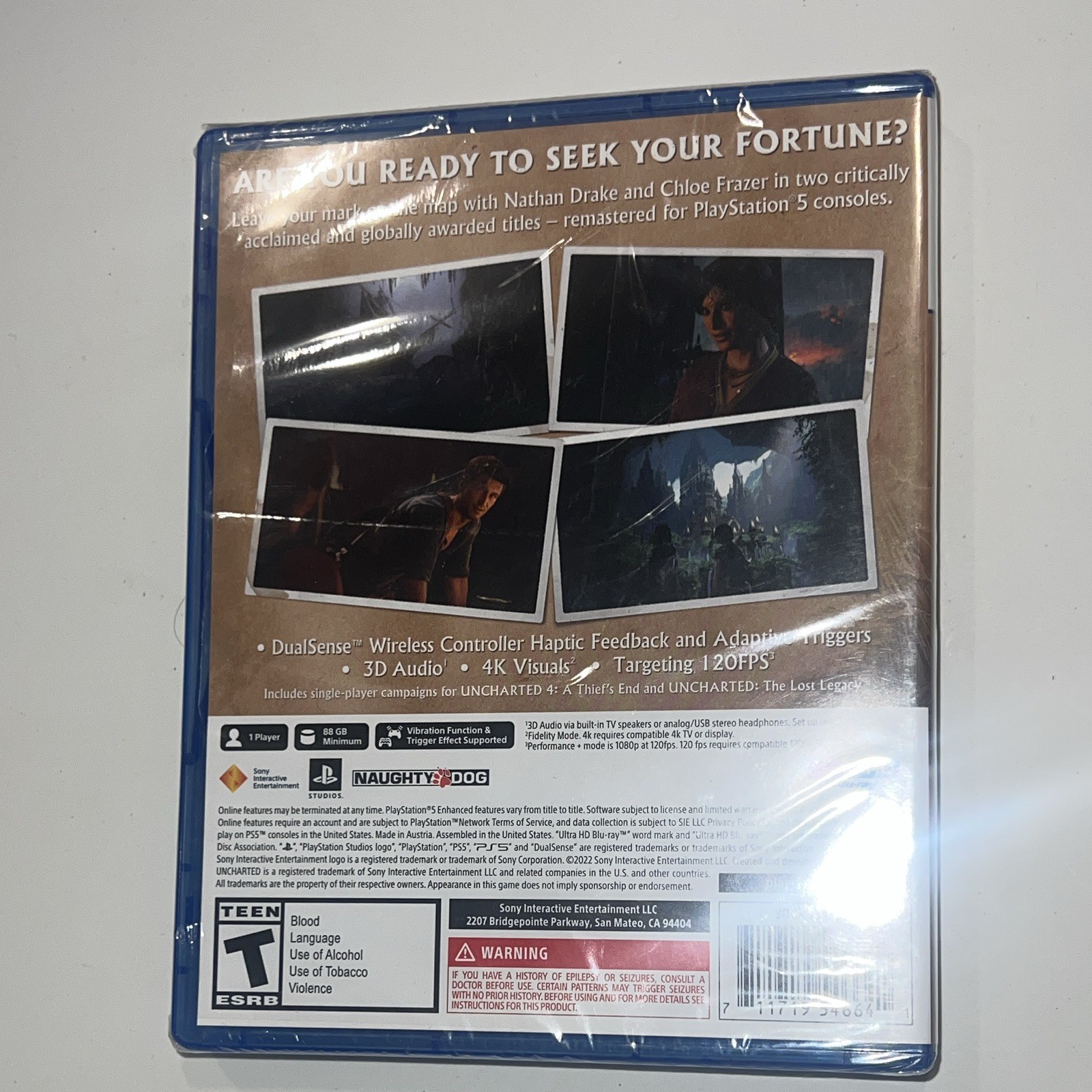Sony Uncharted: Legacy of Thieves Collection Remastered PS5 T Action Adventure