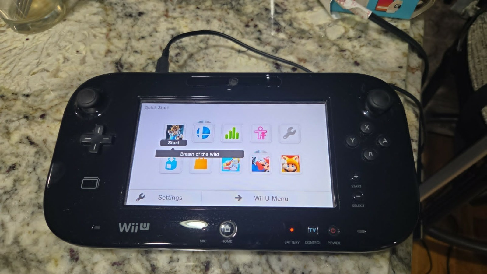 Nintendo WUP-010 (USA) Black Wii Tested Works W/ Charger