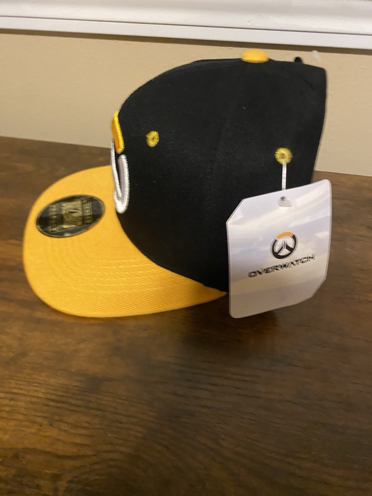 Blizzard Entertainment Overwatch Licensed Black/Yellow Snapback Hat Cap