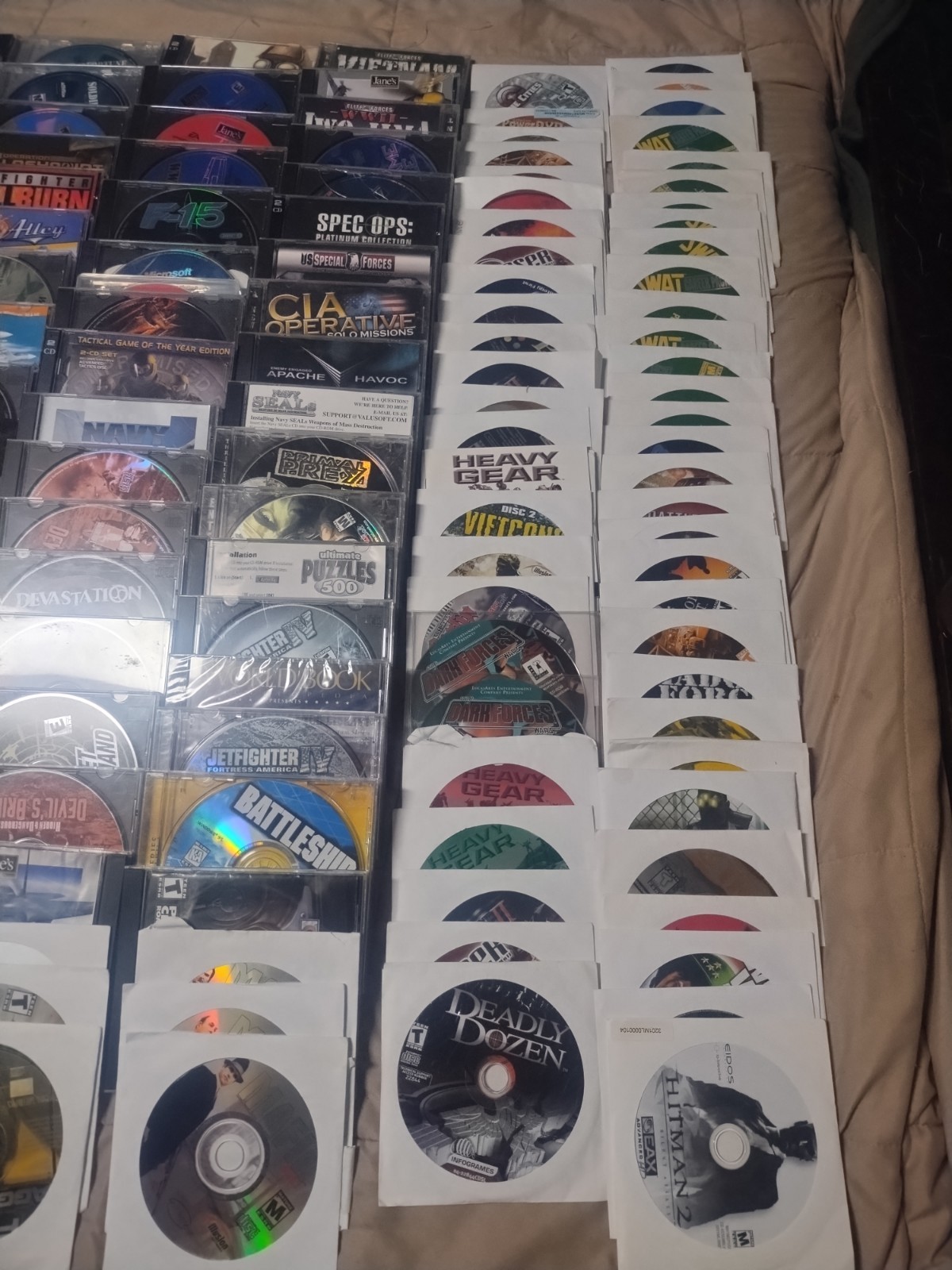 Games Lot PC Vintage Flight, Military, Shooter, Adventure. Untested 255+