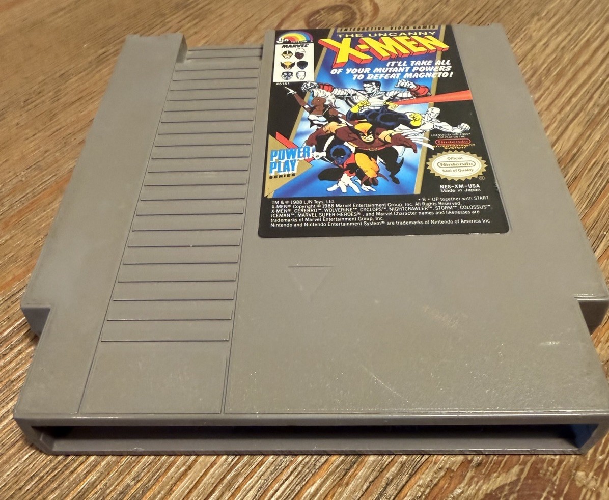 The Uncanny X-Men Nintendo NES Game Cartridge Tested Working Cleaned Authentic