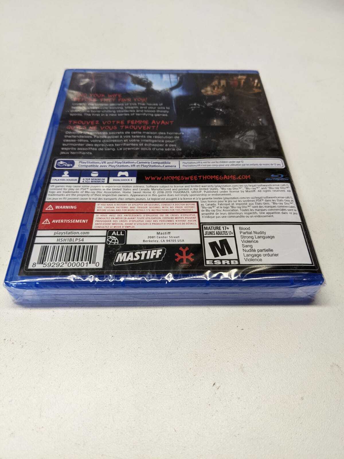 Home Sweet Home Sony PlayStation 4 PS4 PSVR VR Horror Brand New