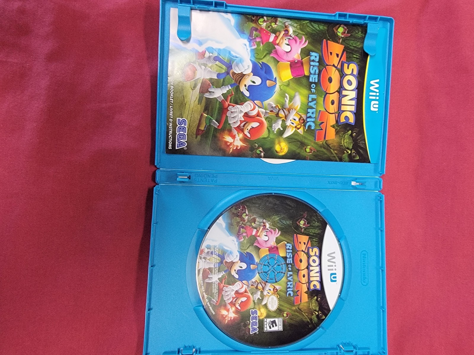 Sonic Boom Rise of Lyric (Wii U, 2014) Complete w/ Manual