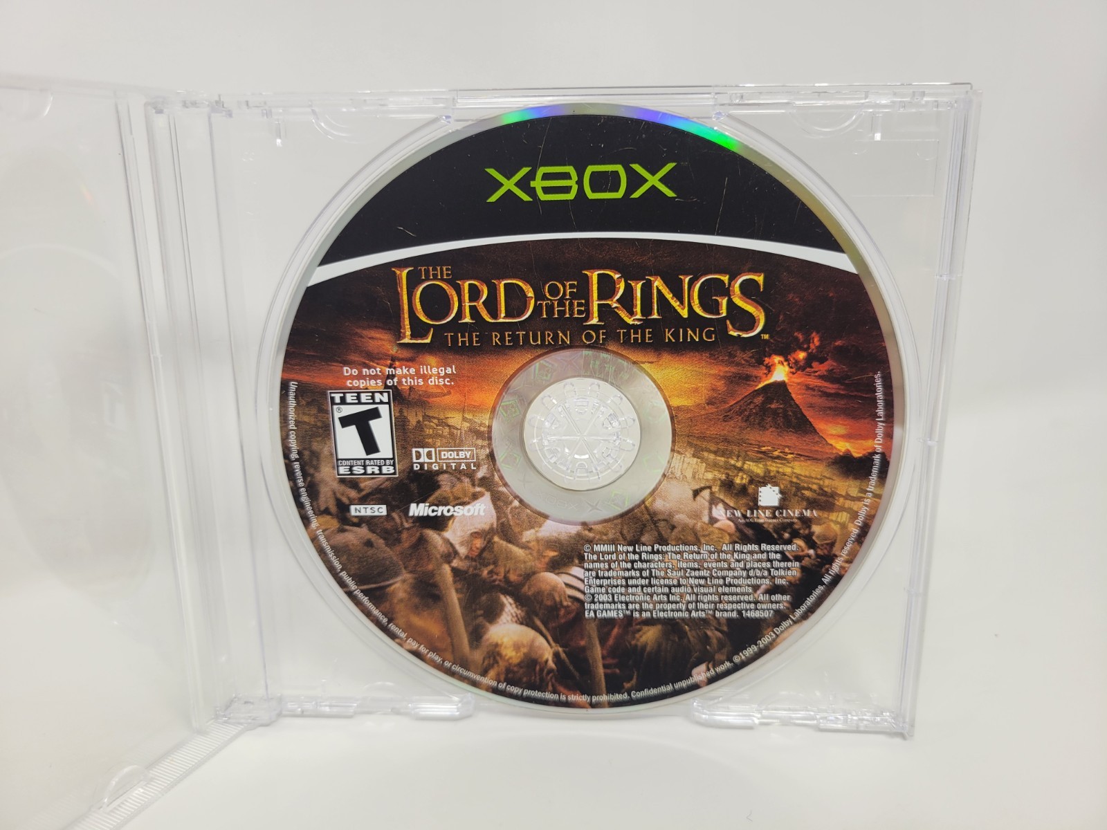 Lord of the Rings Return of the King Original Xbox Disc Only Tested Free US Ship