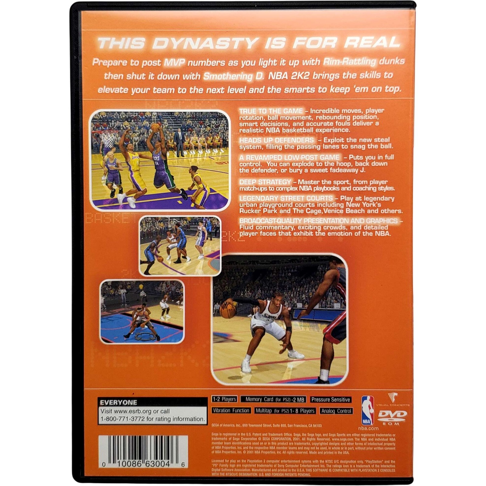 NBA 2K2 Greatest Hits – Sony Playstation 2 PS2 Tested 1Y Guarantee