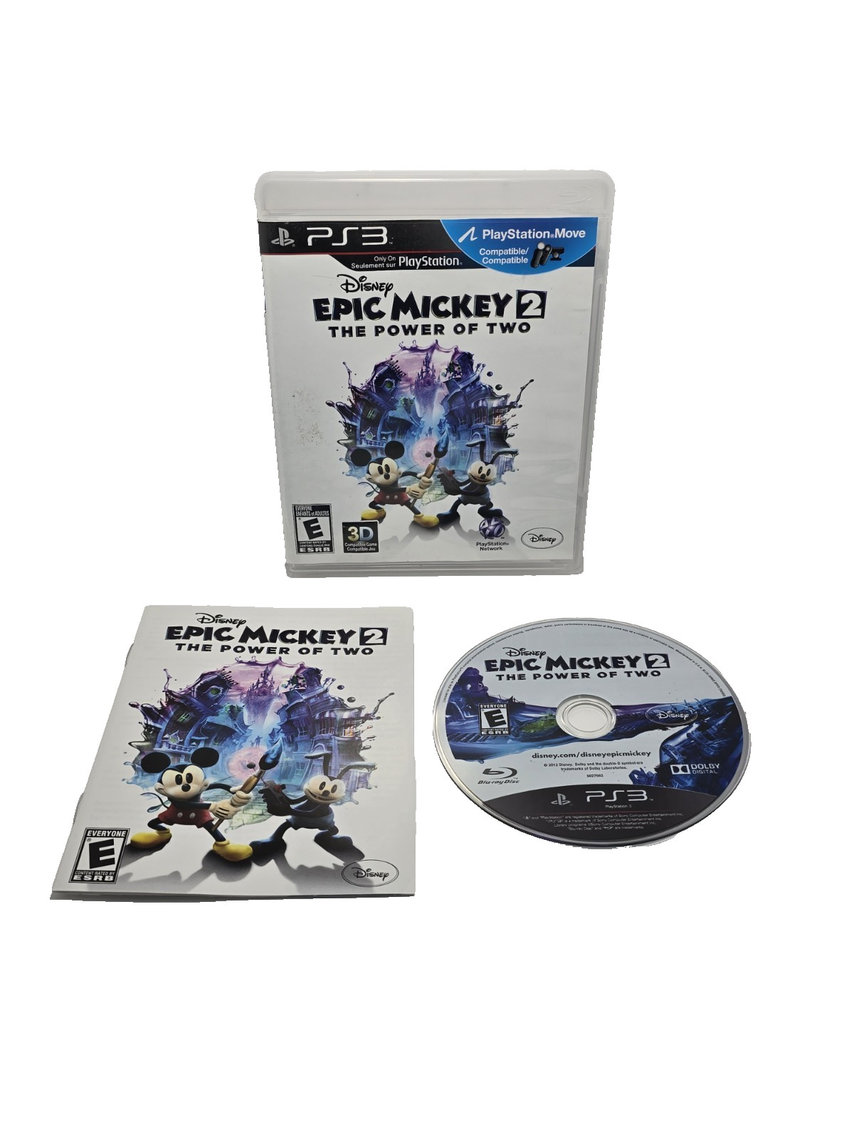 Disney Epic Mickey 2: The Power of Two (2012) PlayStation 3 PS3 CIB Complete