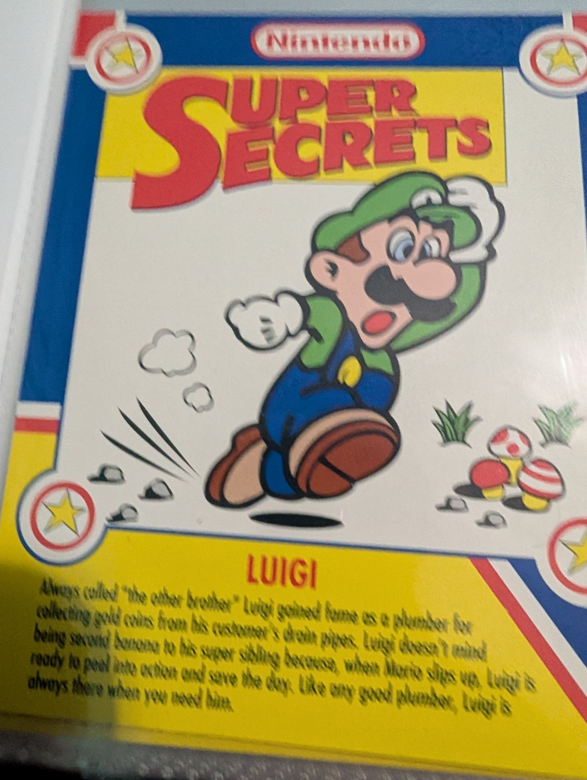 Super Mario Nintendo Secrets Pepsi Cards Complete Set In Notebook. Rare