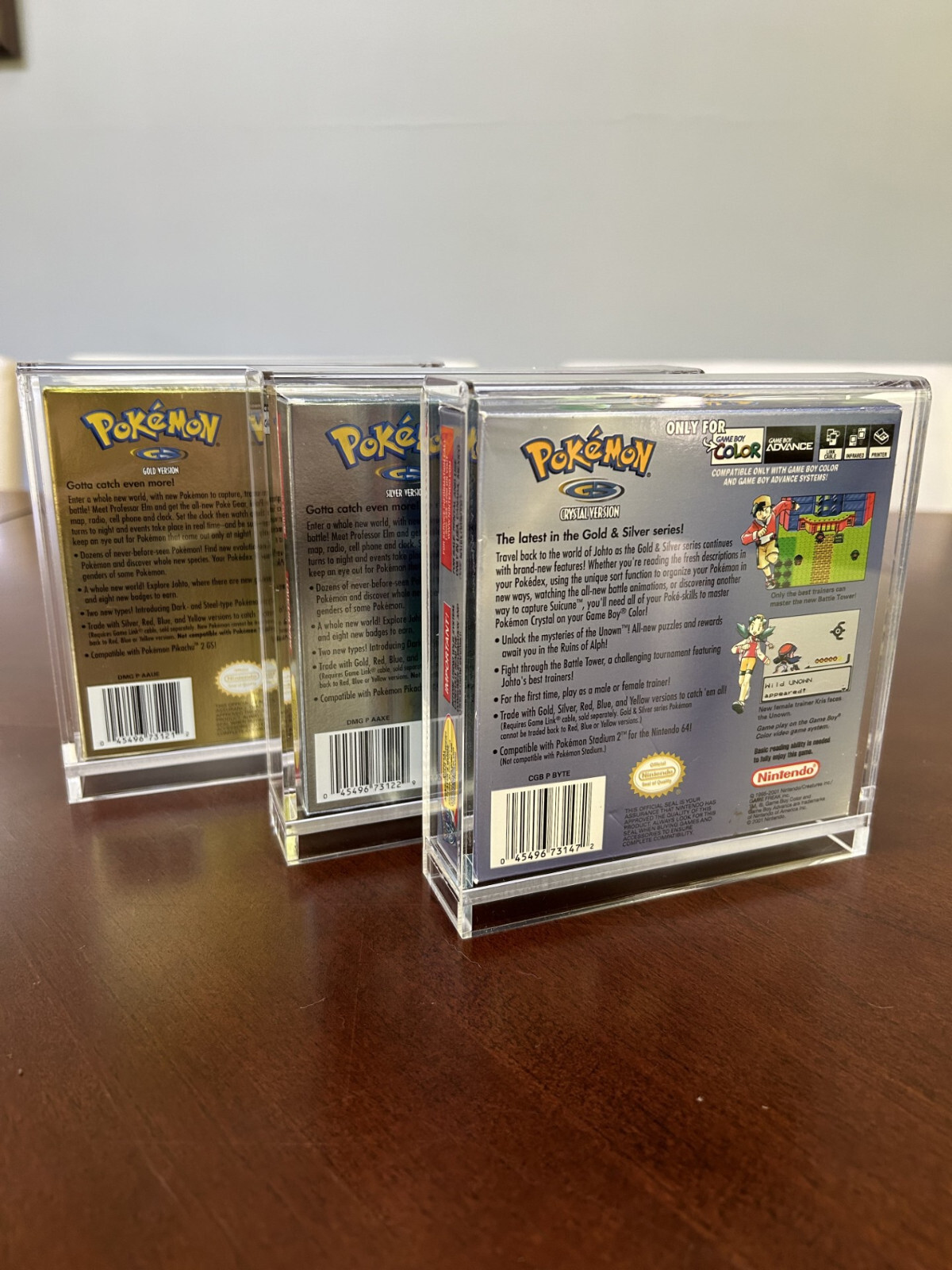Gameboy Game UV Protective Acrylic Case – Premium – Pokemon Gameboy Display Case