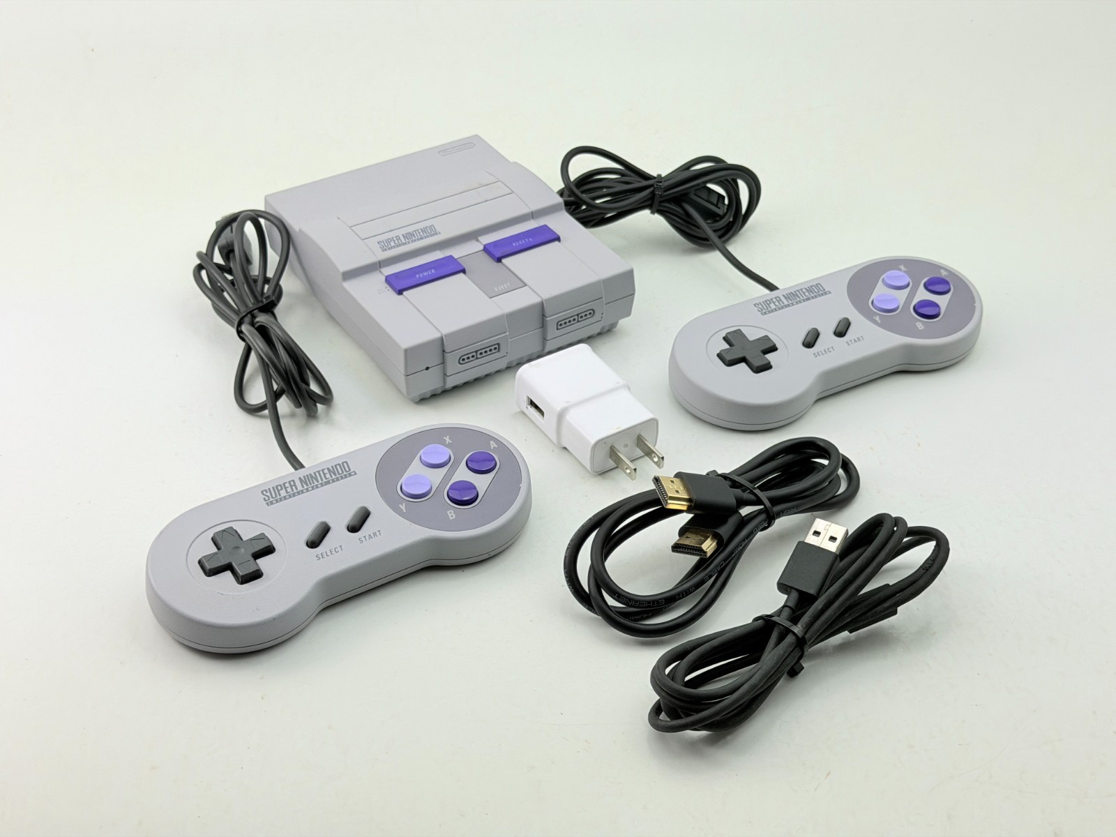Vintage Nintendo SNES Classic Edition CLV‑201 Mini Console w/ 21 Games, HDMI
