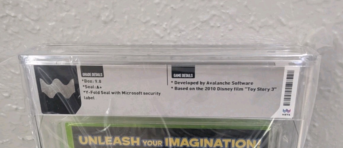 Toy Story 3 Xbox 360 New Sealed Graded WATA 9.8 A+
