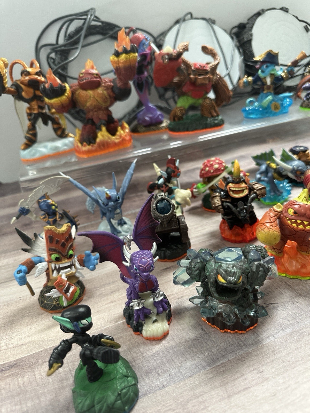 Mixed Lot of 41 Skylanders figures plus 3 portals Giants, Spyro, more