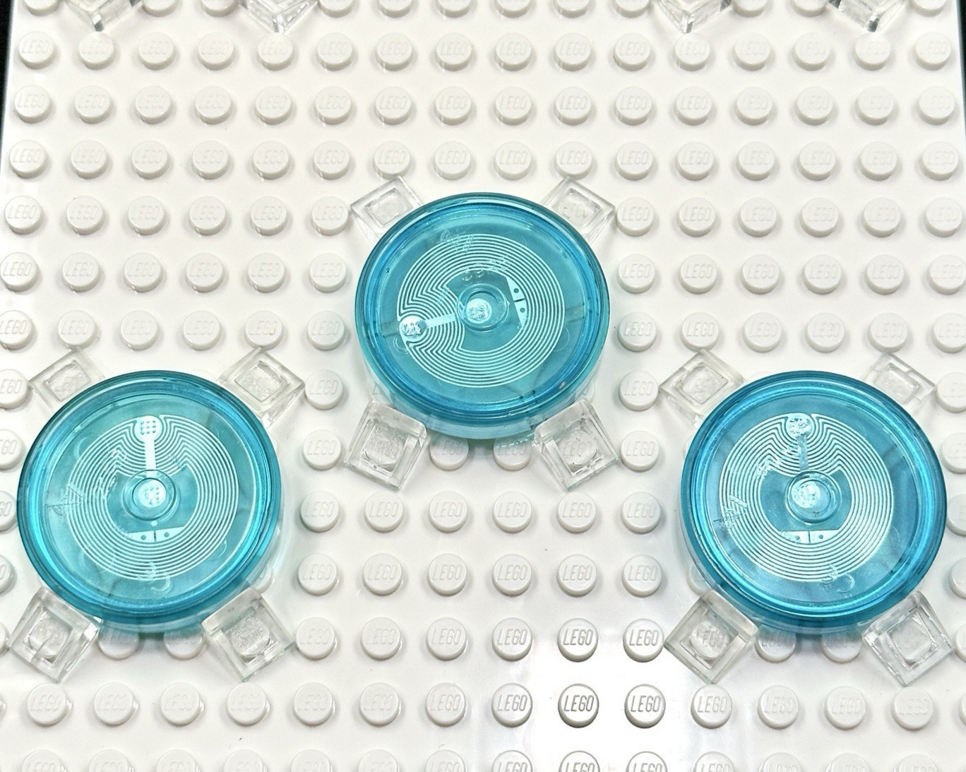 LEGO Dimensions Toy (3) pc Base Disc Tag Only Lot – Ghostbusters – Slimer
