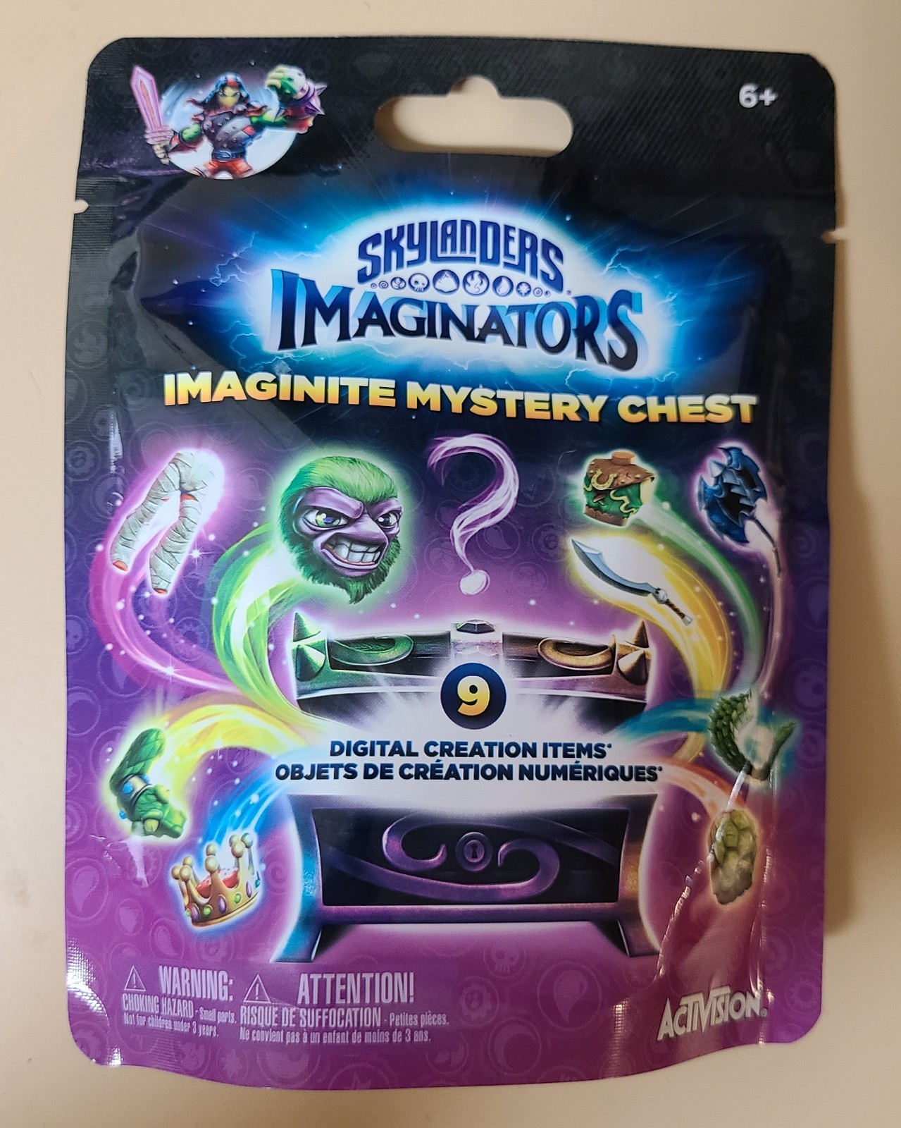 SKYLANDERS 6 Packs: QUBI, Dog Tag, Imaginite Chest, Comic, Battlecast, Cards LOT
