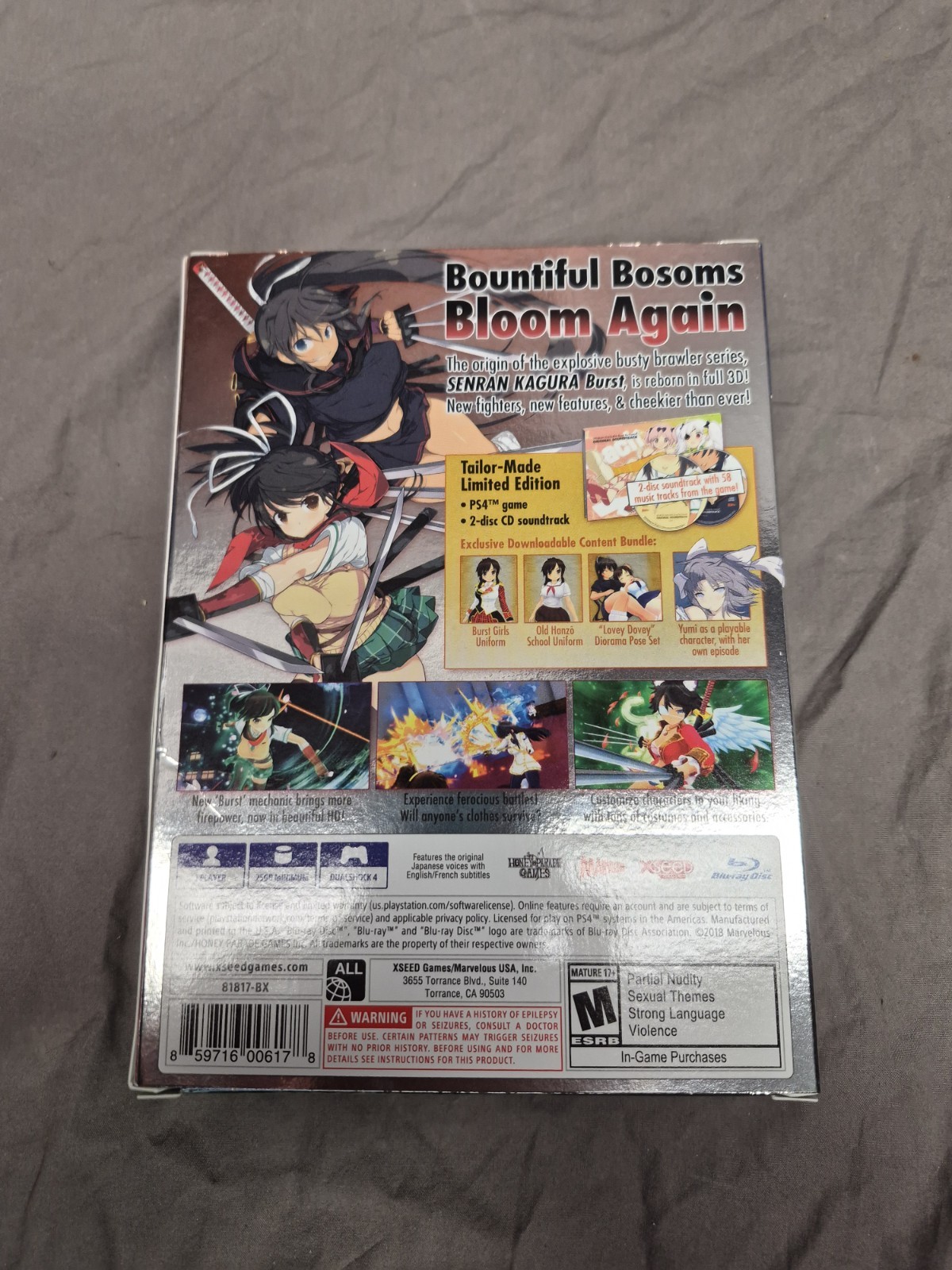 Senran Kagura Burst Re:Newal – At the Seames Limited Edition NO GAME. Song PS4