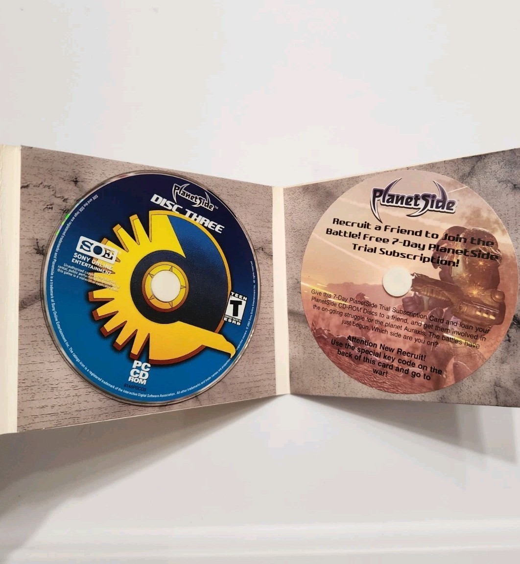 PLANETSIDE PC CD ROM VIDEO GAME COMPLETE 2003 SONY ONLINE