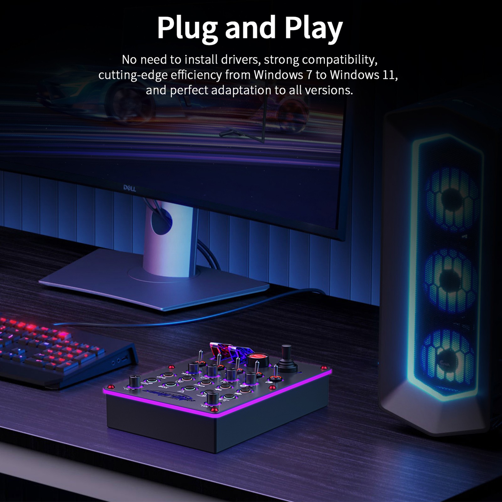 Racing Simulator Button Control Hub Box For Logitech G27/G29/G920/G923 R5/R9/R12