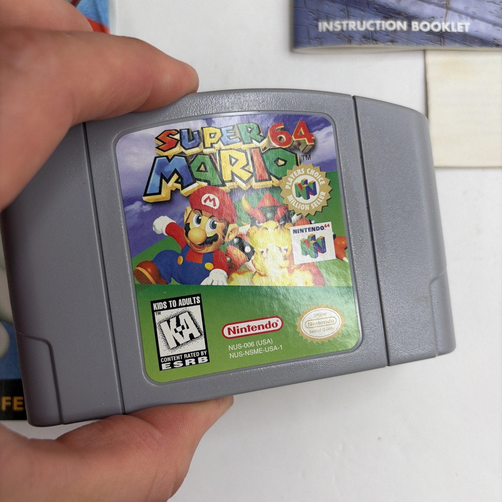 Nice! Super Mario 64 Nintendo 64 N64 CIB Complete W/ Manual & Inserts Authentic