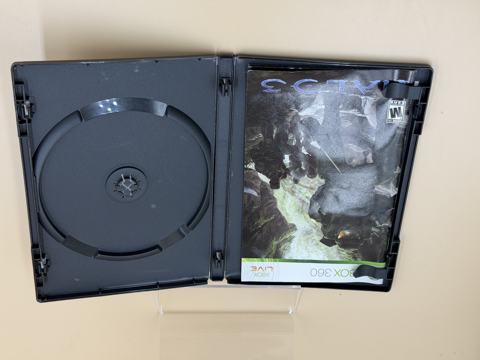 Halo 3 Legendary Edition Xbox 360 Master Chief Helmet Stand Box *Missing game*