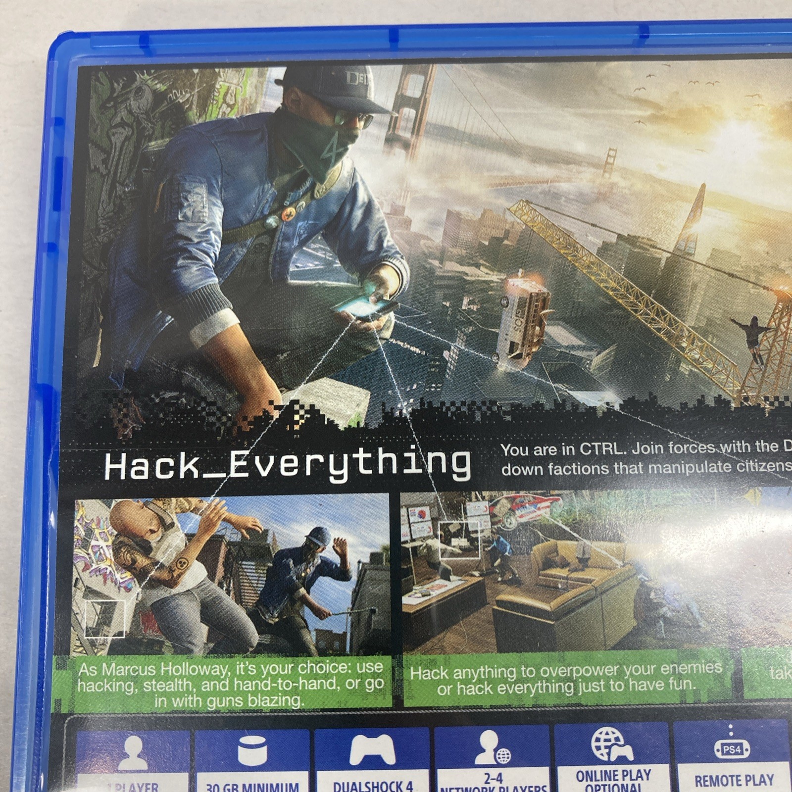 Watch Dogs 2 (Sony PlayStation 4, 2016) – TESTED & WORKING! Clean, Smoke Free.