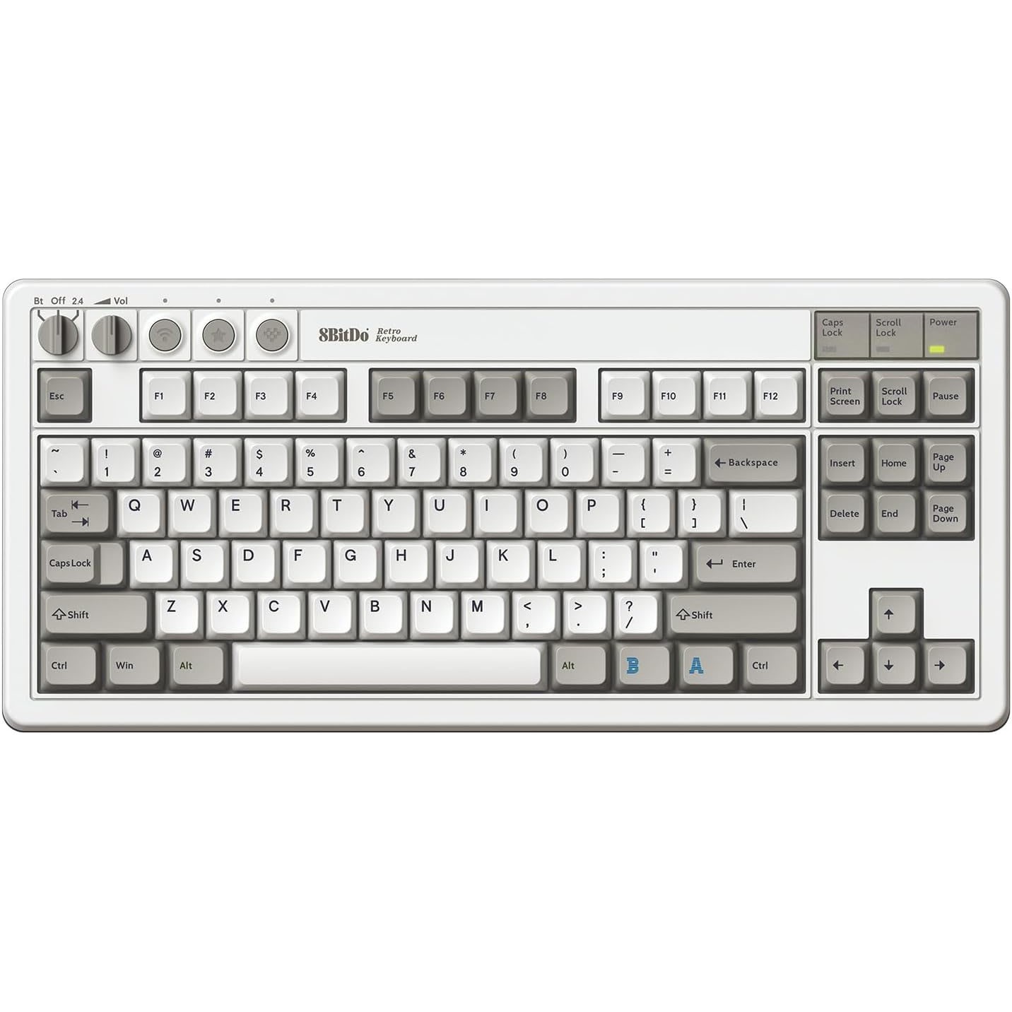8BitDo Retro Wireless Mechanical Keyboard for Windows and Android – Fami Edition