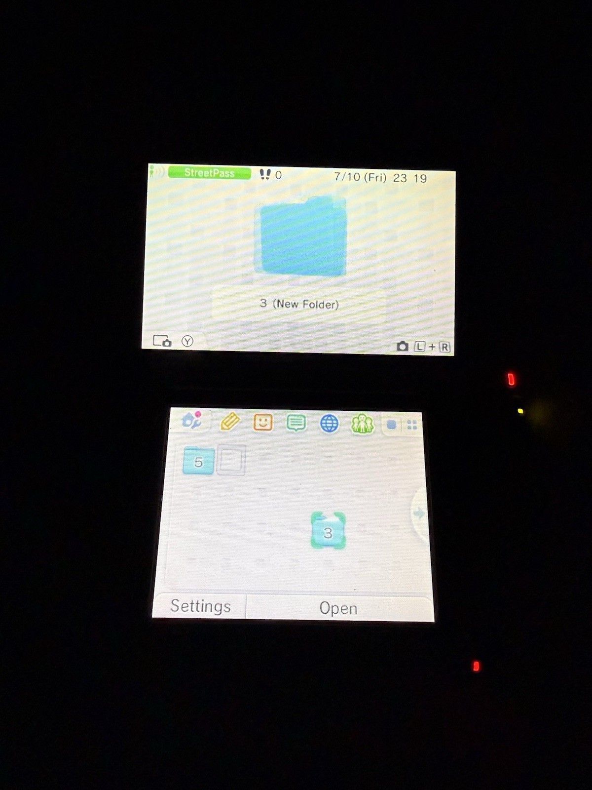 Nintendo 3DS XL Blue & Black Handheld Console System w/ Charger, Stylus, SD Card