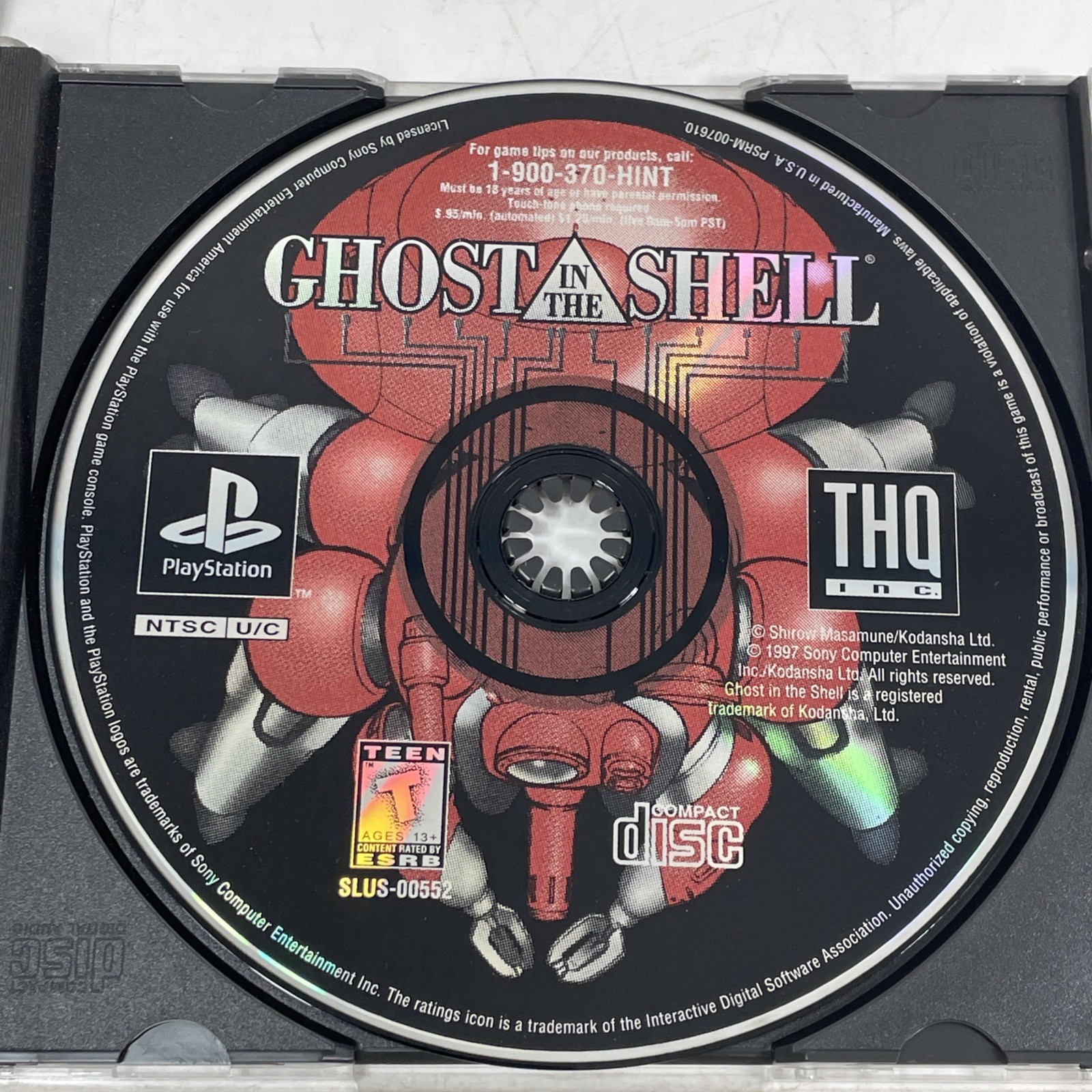 PlayStation Ghost in the Shell ps1 1997 Sony CD THQ Very Good