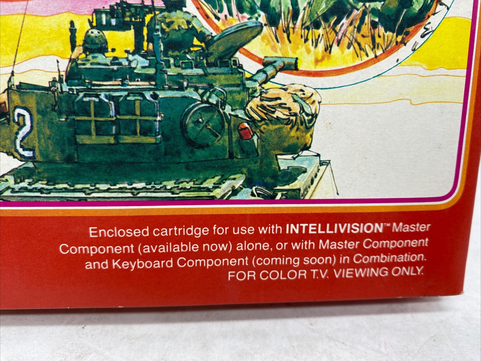 ARMOR BATTLE Intellivision video game Complete Tested Mattel Electronics