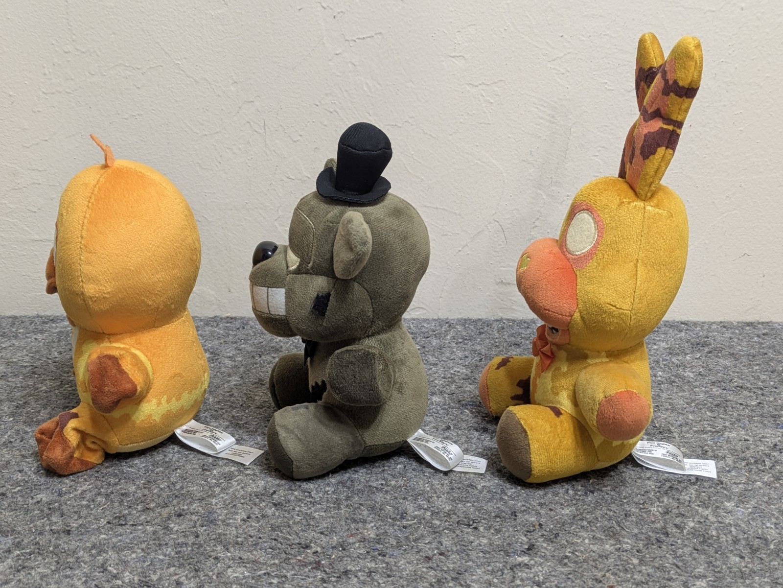Five Nights At Freddy’s Lot of 3 Halloween Plush Jack O Bonnie Chica FNAF 2021