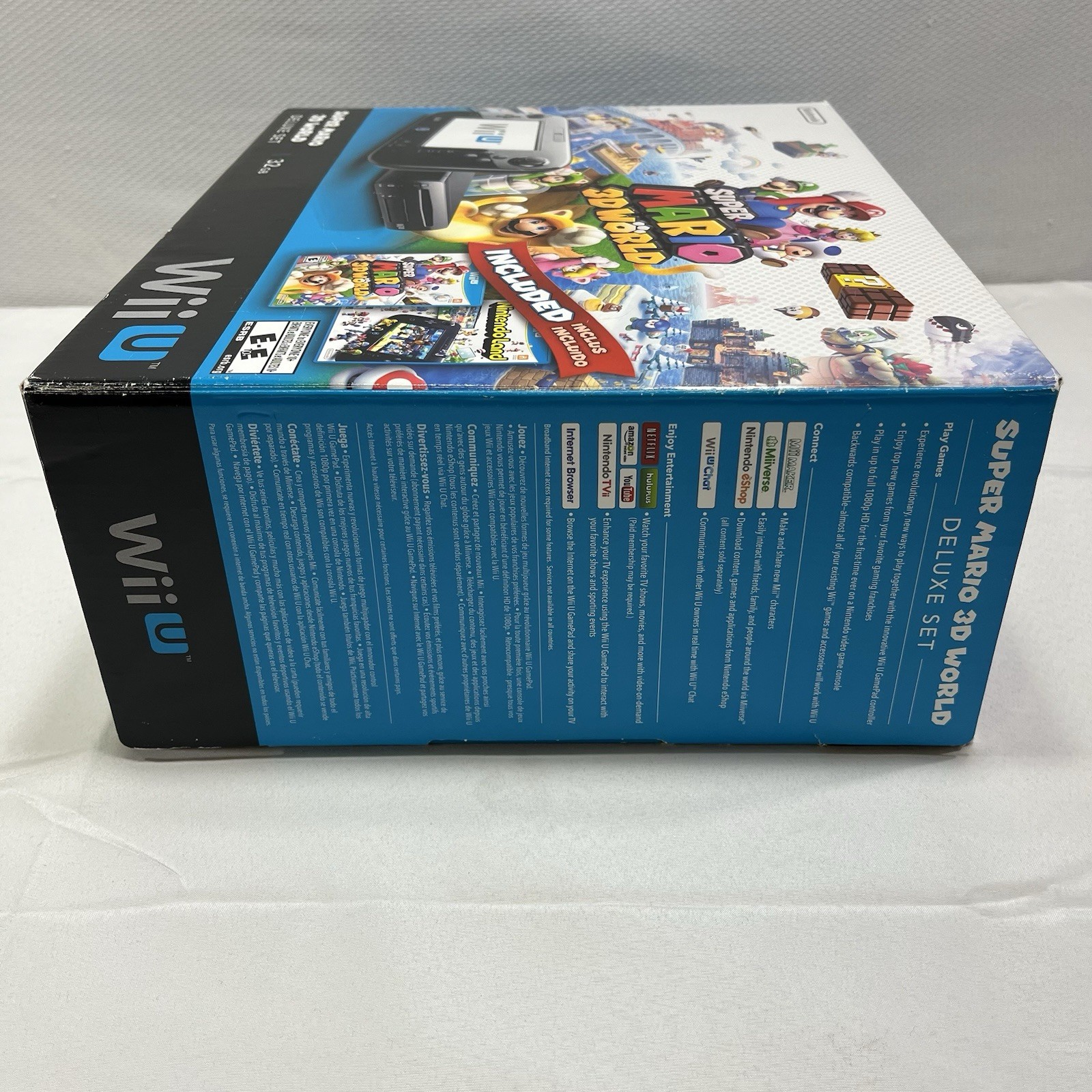 Nintendo Wii U 32 GB Super Mario 3D World Deluxe Set – Black CIB W/ Games WORKS