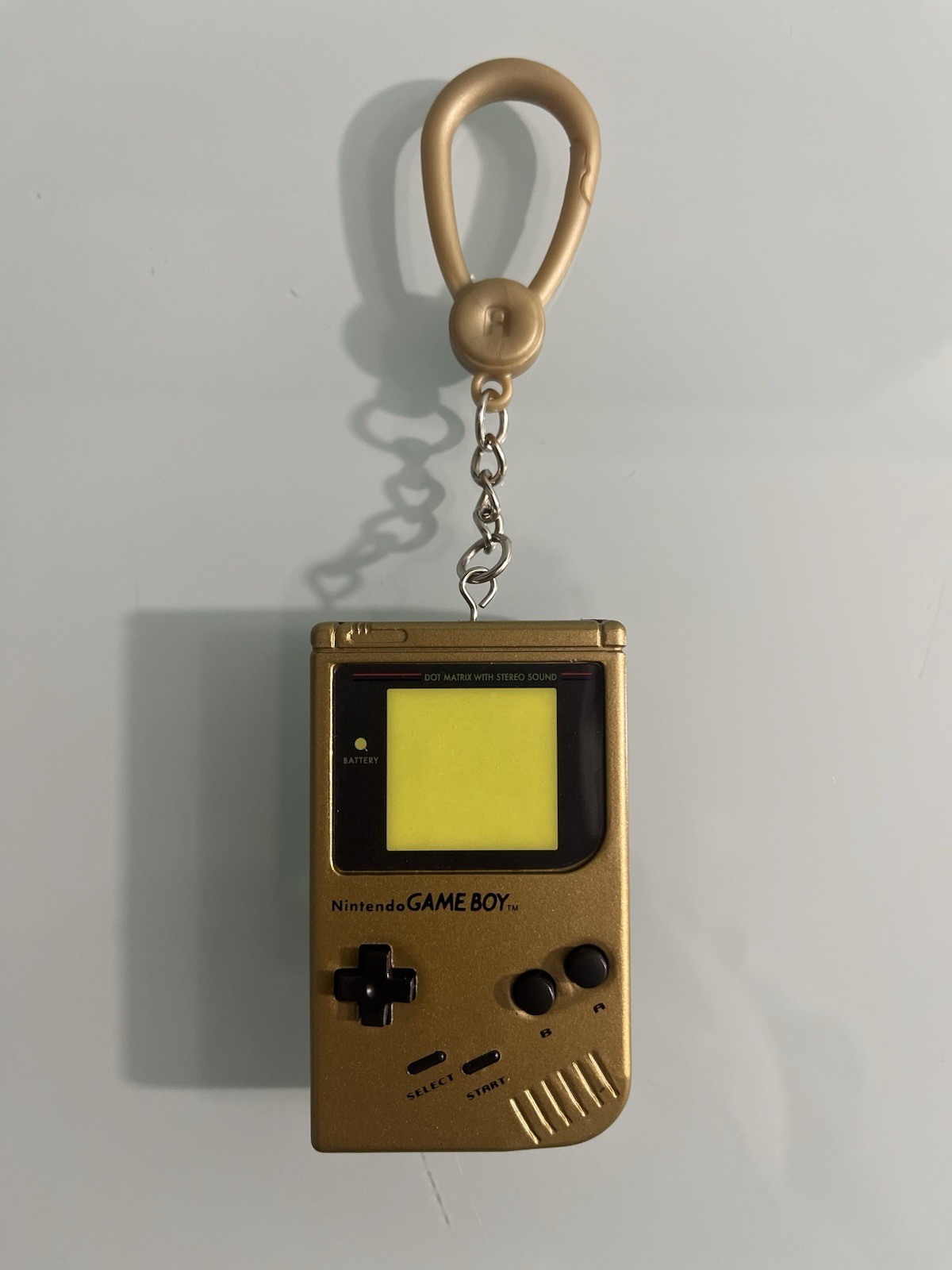 Nintendo Classic Backpack Clip Tag Buddies Gold Gameboy Keychain