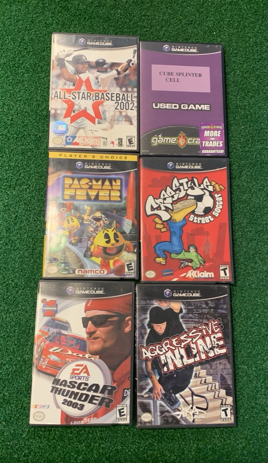 Nintendo GameCube Black DOL-001 Console Bundle – 2 Controllers & 6 Games Tested