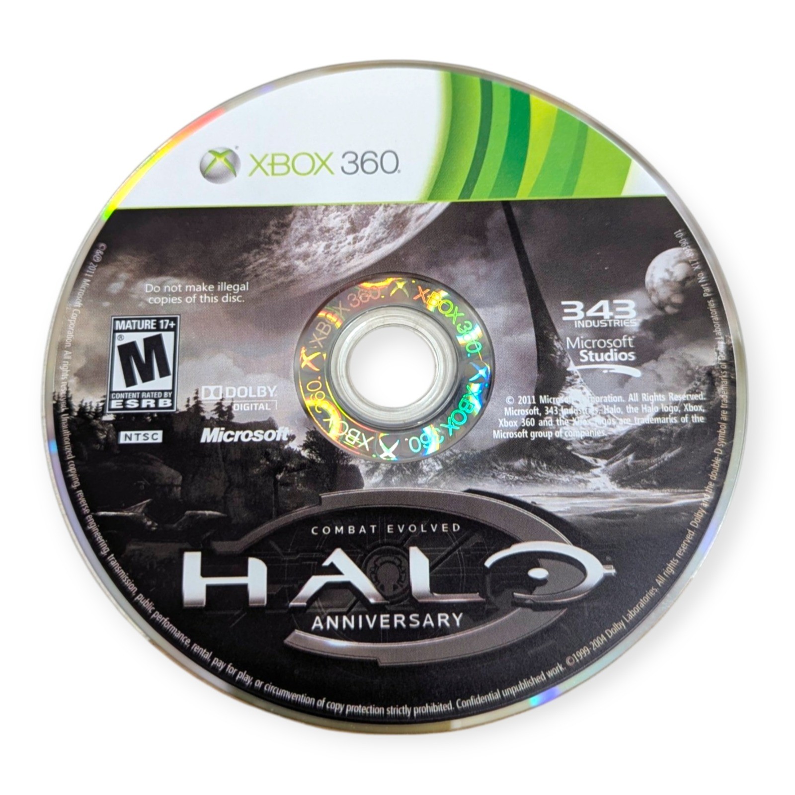 Halo Combat Evolved Anniversary Xbox 360 Game w/ Slipcover Manual 343 Industries