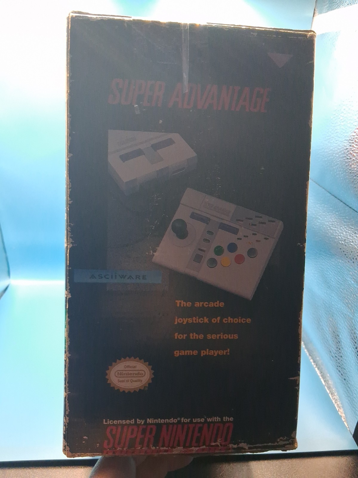 With Box Super Advantage Arcade Stick Controller – Super Nintendo SNES Complete