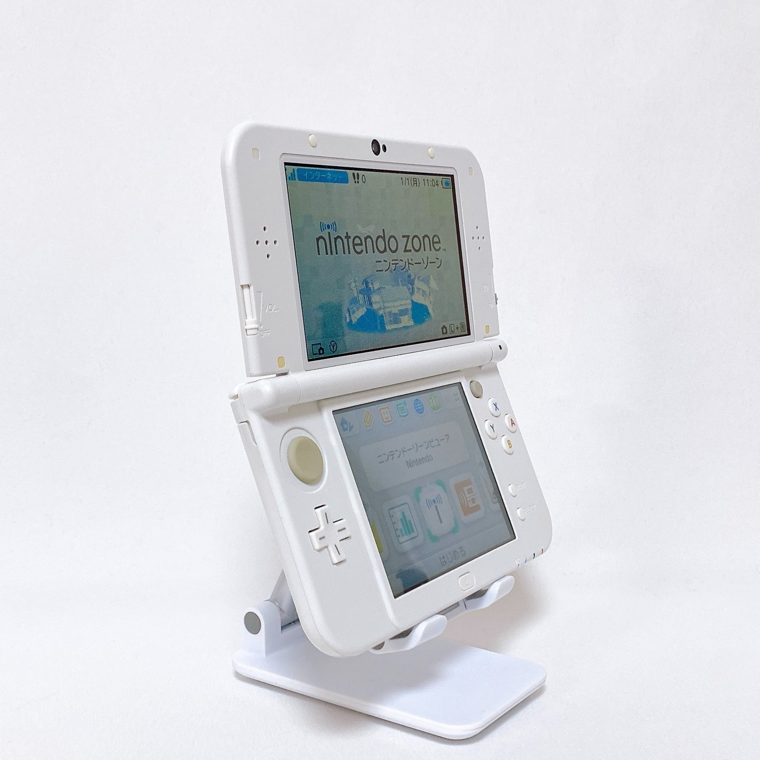 【Dual IPS】 New Nintendo 3DS XL LL Pearl White Stylus Japan Tested Working Rank S