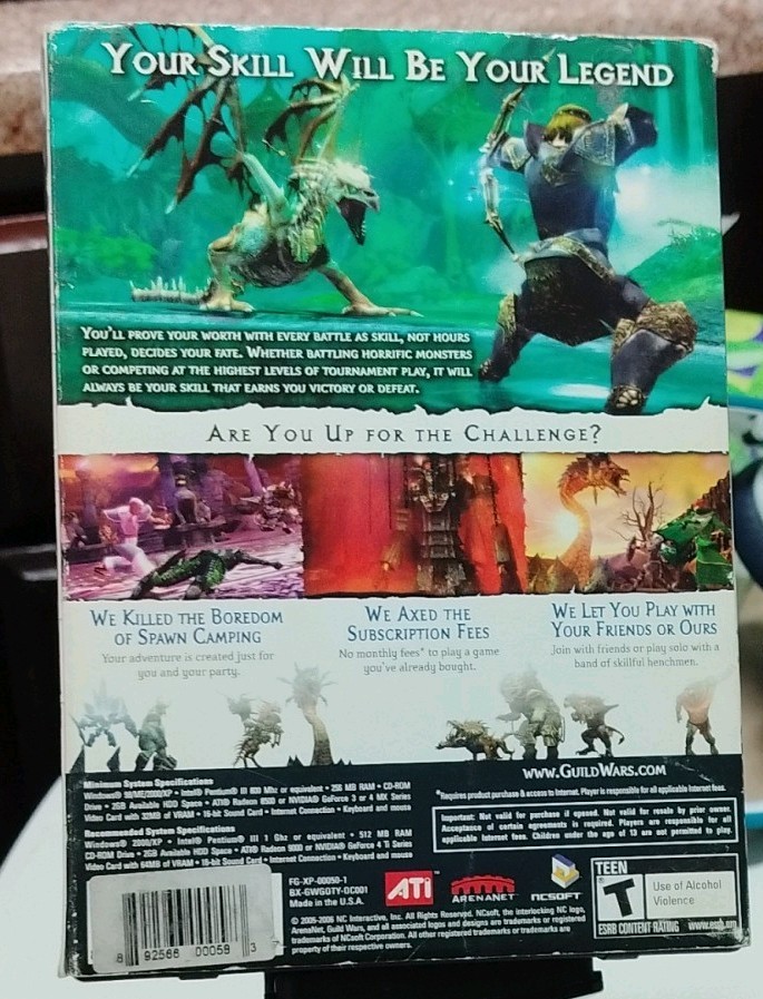 NCsoft Guild Wars Game of the Year Edition PC Manual Included Seven Weapons