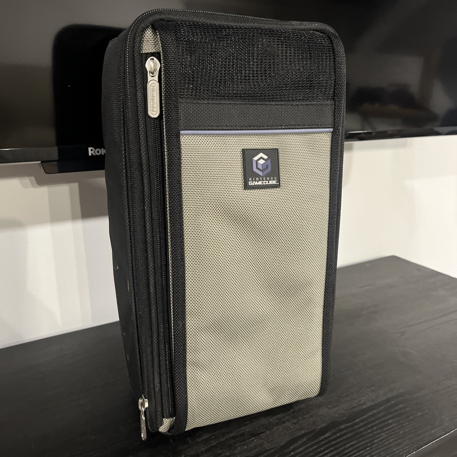 Nintendo GameCube Soft Travel Bag Carrying Case System Console Black Gray OEM!
