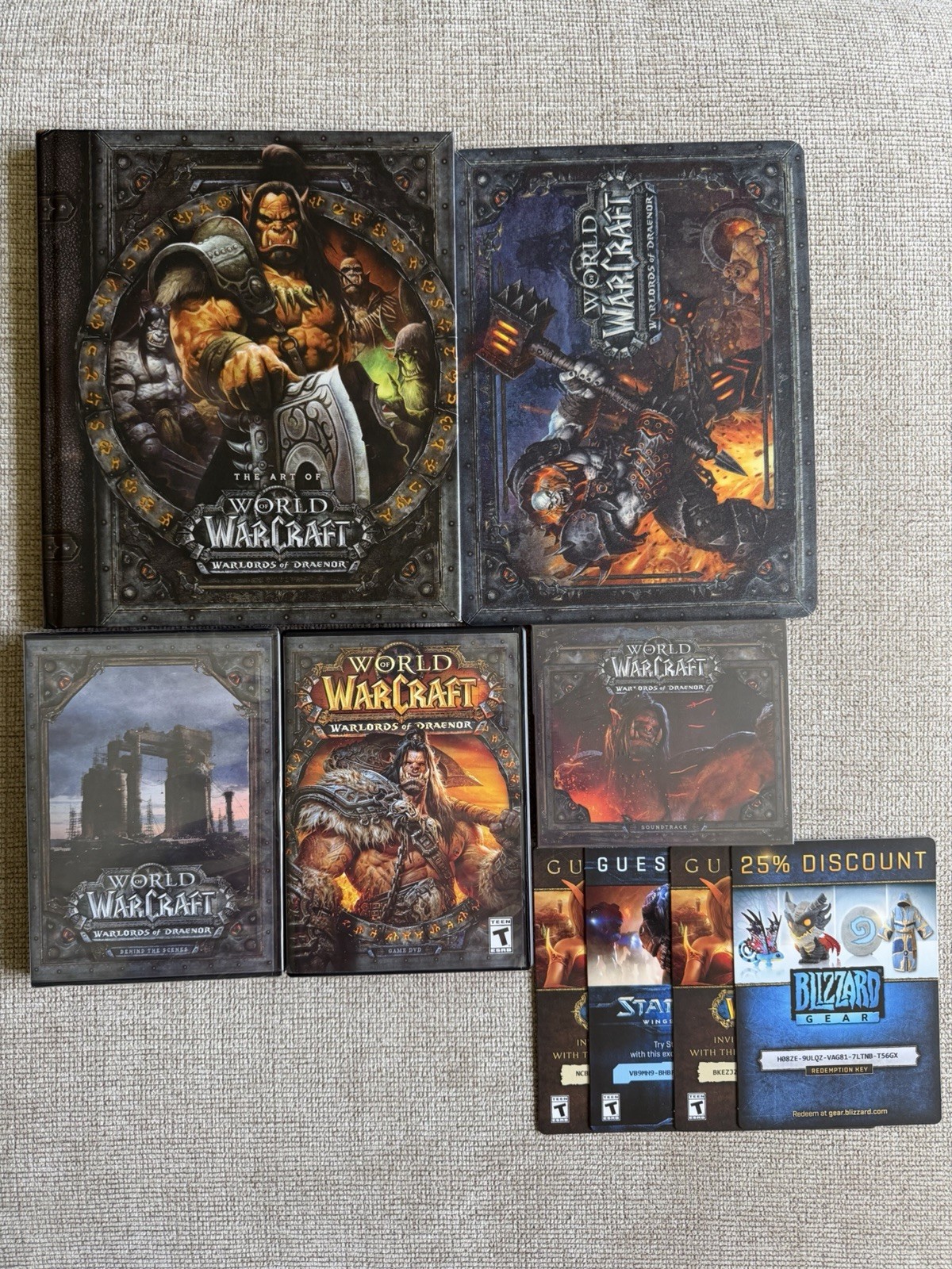 World of Warcraft Warlords of Draenor Collector’s Edition Complete Set