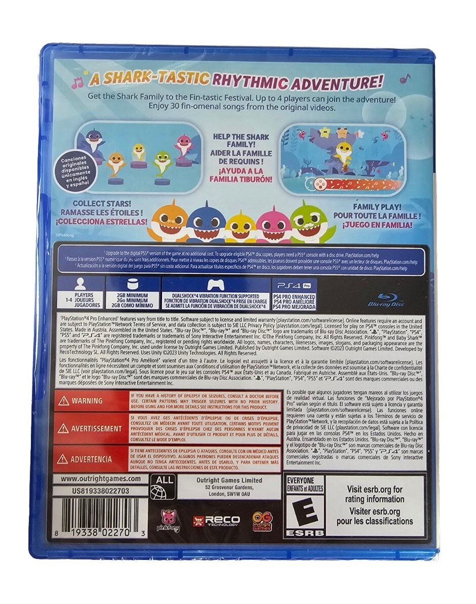 Baby Shark: Sing and Swim Party PS4 Sony PlayStation 4 (PS5 Upgrade Available)