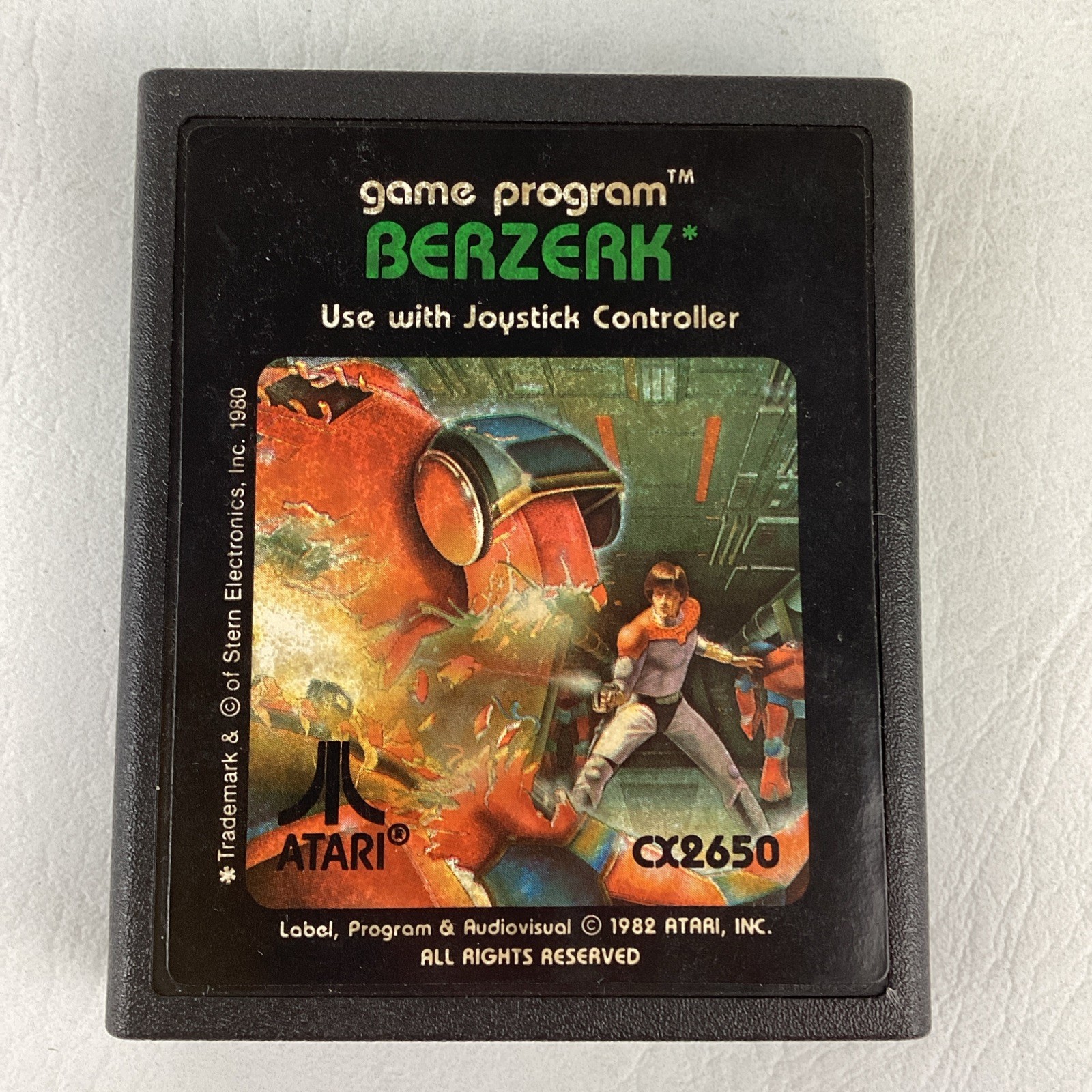 Atari 2600 Berzerk CX2650 Video Game Cartridge 1982 Vintage Retro TESTED