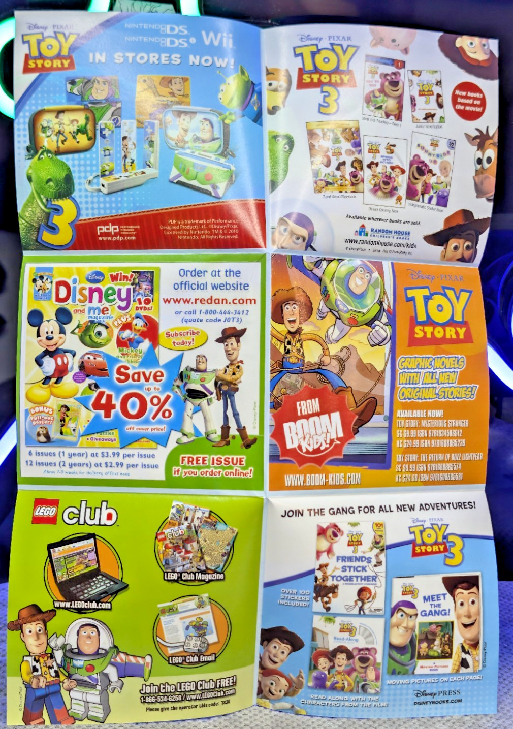 Toy Story 3 The Video Game Nintendo DS Complete CIB Manual Inserts W/ Poster