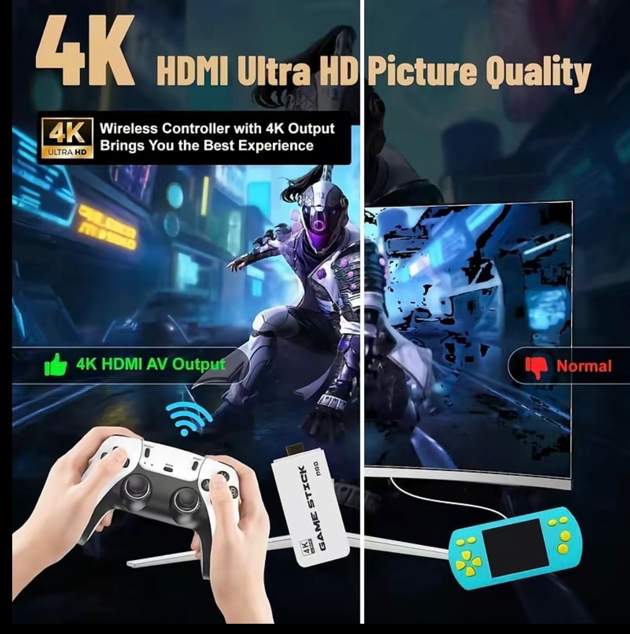 Retro Gaming Console Stick, Video Games Stick Built-in 23 Emulators Console