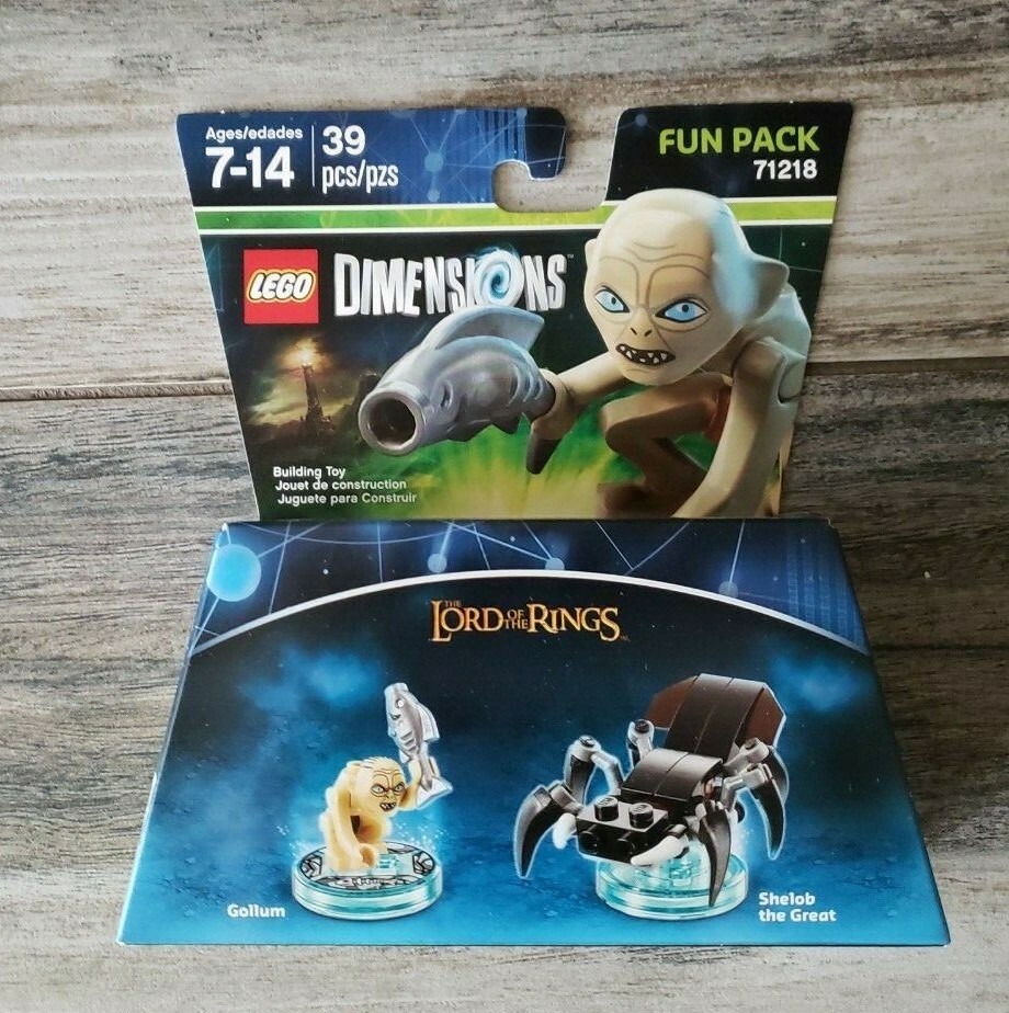LEGO Dimensions Fun Pack – LORD OF THE RINGS GOLLUM & SHELOB THE GREAT 71218 NEW