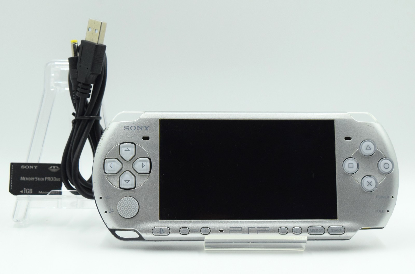 Sony PSP-3000 Mystic Silver Handheld Console Region Free Tested Working Japan