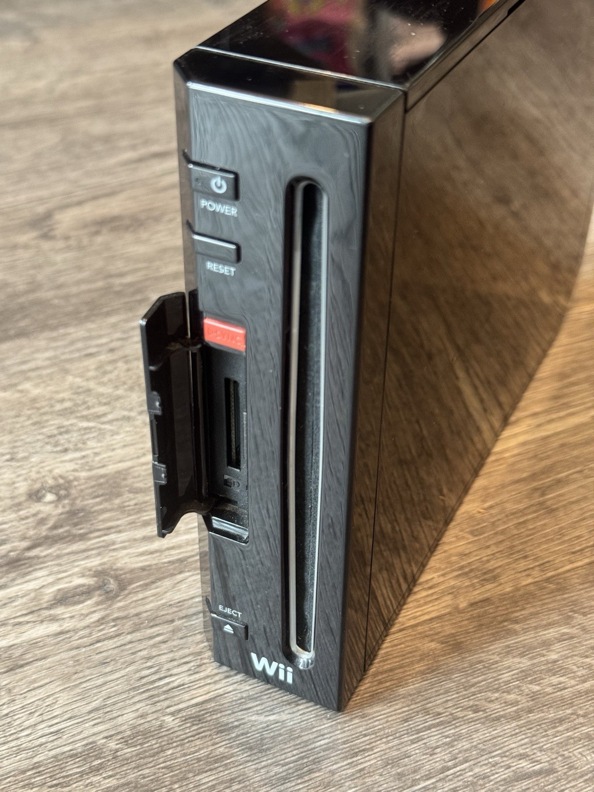 Nintendo Wii Console ONLY RVL-001 Black For PARTS OR REPAIR Needs Disc Drive