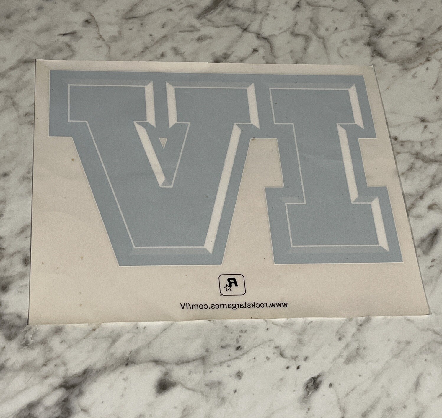Grand Theft Auto IV Rockstar Games GameStop Promo Window Sticker GTA 12”x10”