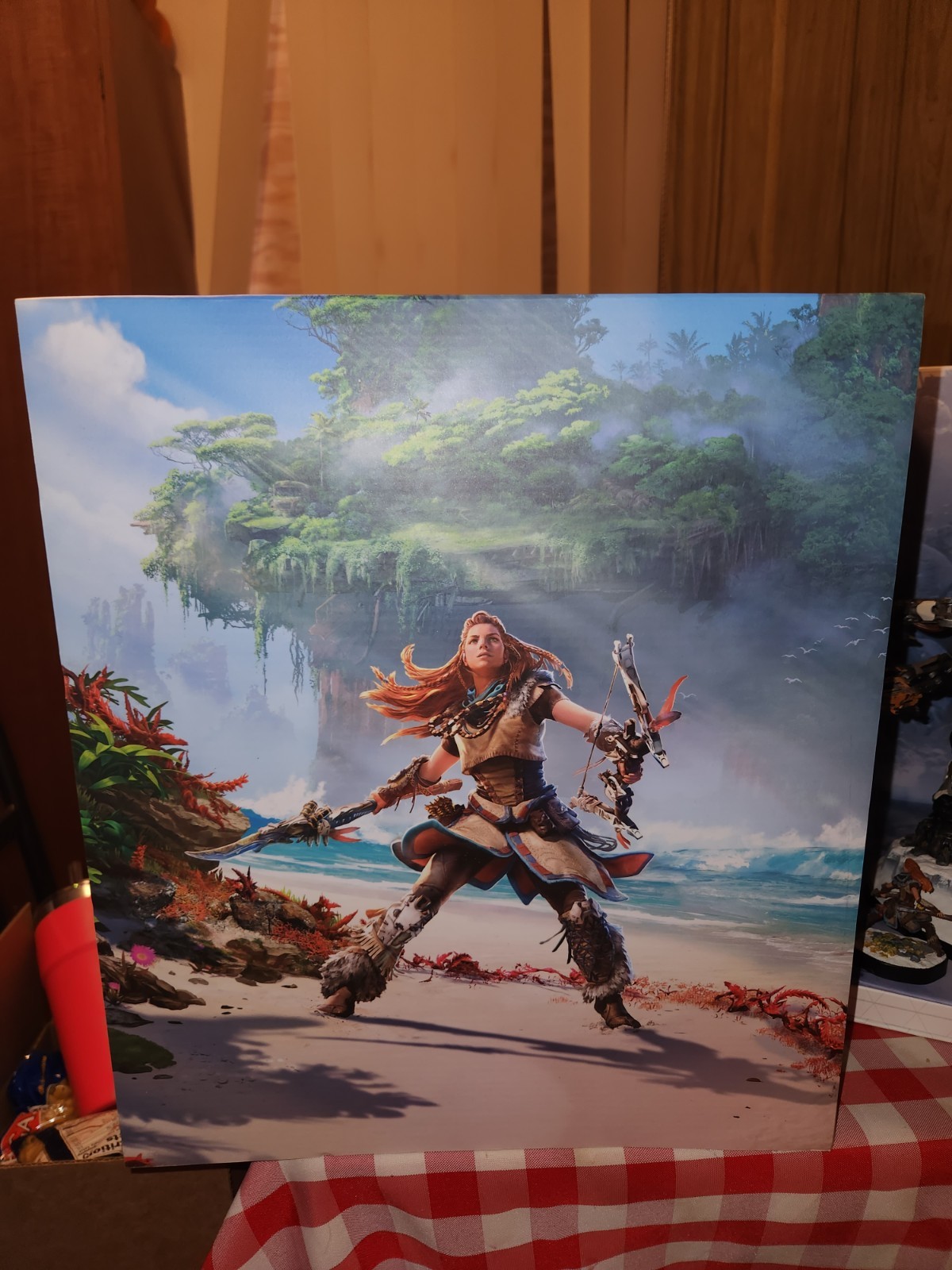 Horizon Zero Dawn Tremortusk Aloy Statue with 2 Figures