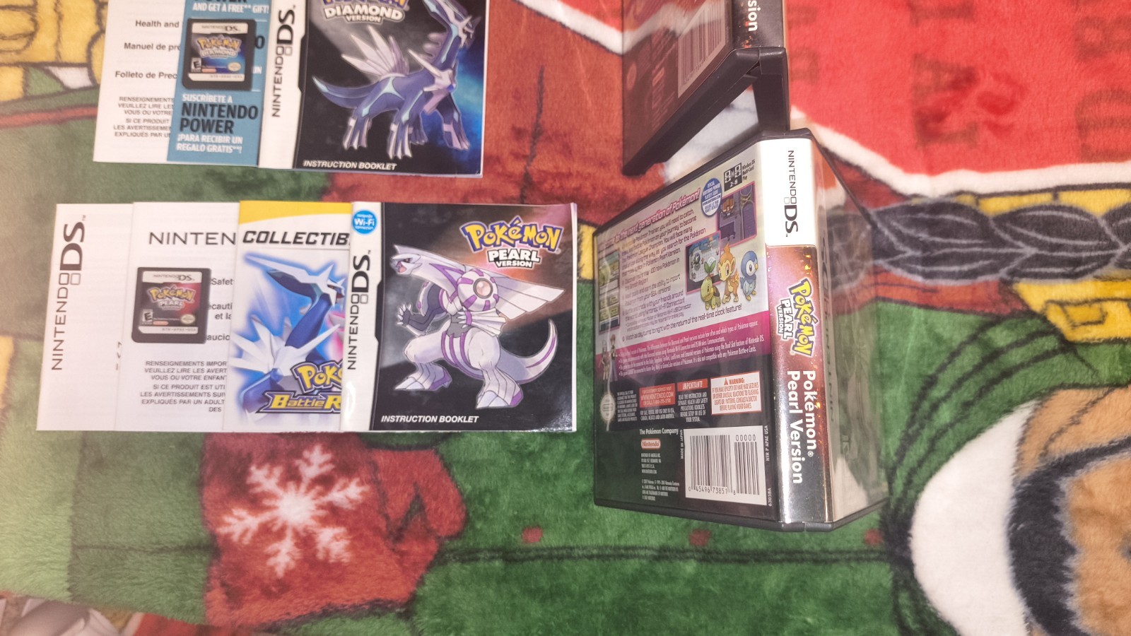 Pokemon Diamond Version + Pokemon Pearl Version Nintendo DS CIB Great Condition!