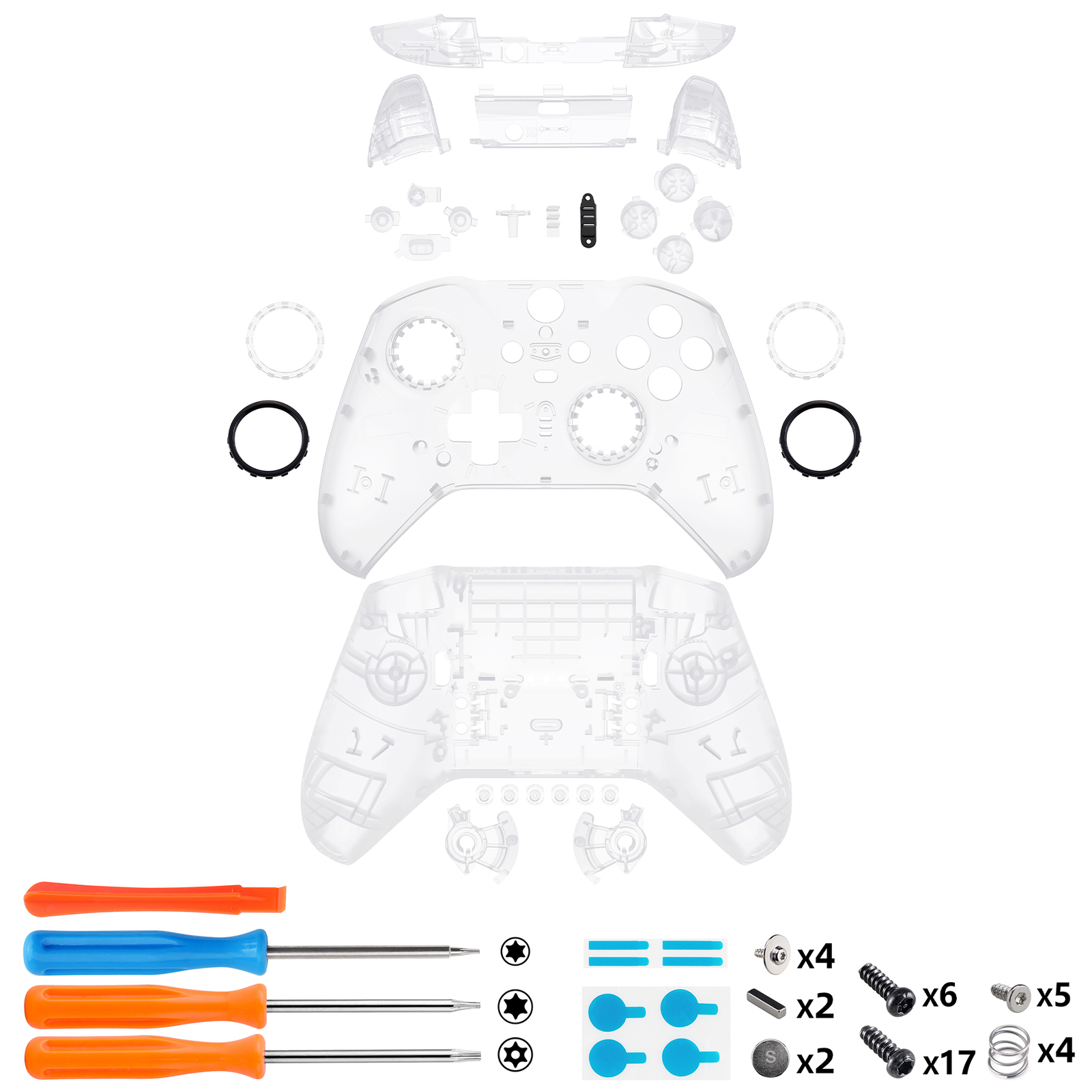 Faceplate Full Set Shell Case Buttons for Xbox One Elite Series 2 Controller
