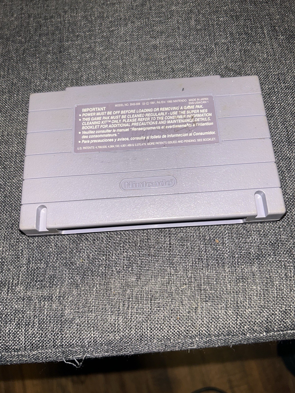 Mr. Nutz Super Nintendo SNES Cartridge Only Tested Working Authentic!