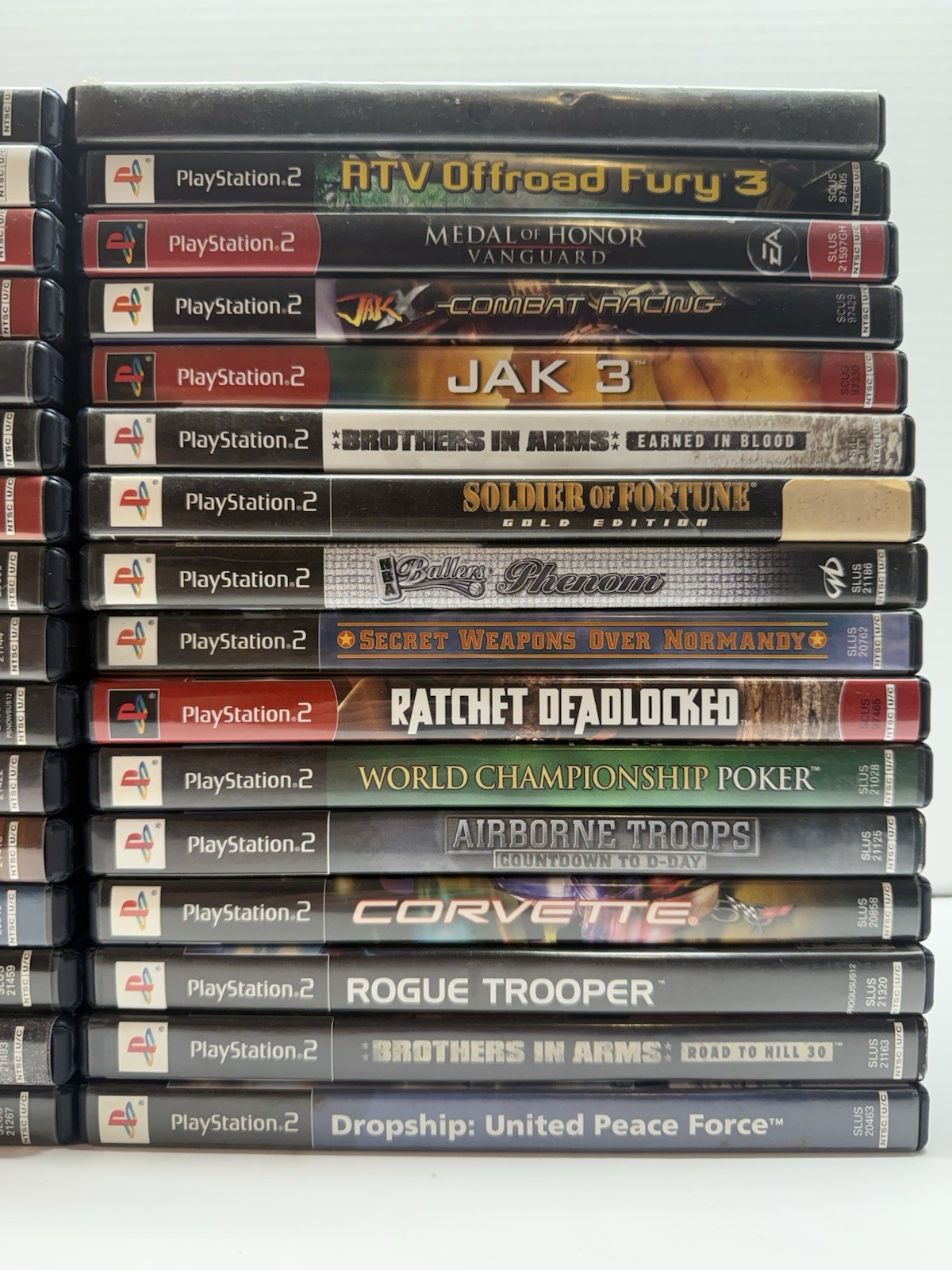 Sony PlayStation 2 PS2 Console Bundle w/ 32 Games Controller Memory Card OEM